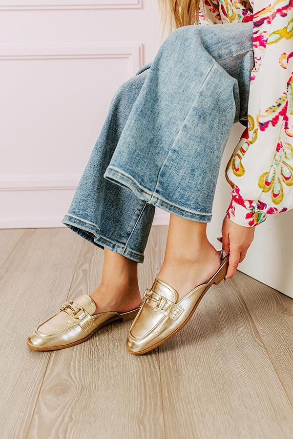 The Bridget Metallic Mule Loafer Product Image