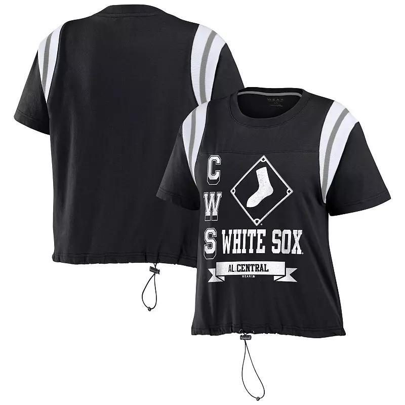 Womens WEAR by Erin Andrews Chicago White Sox Cinched Colorblock T-Shirt Product Image