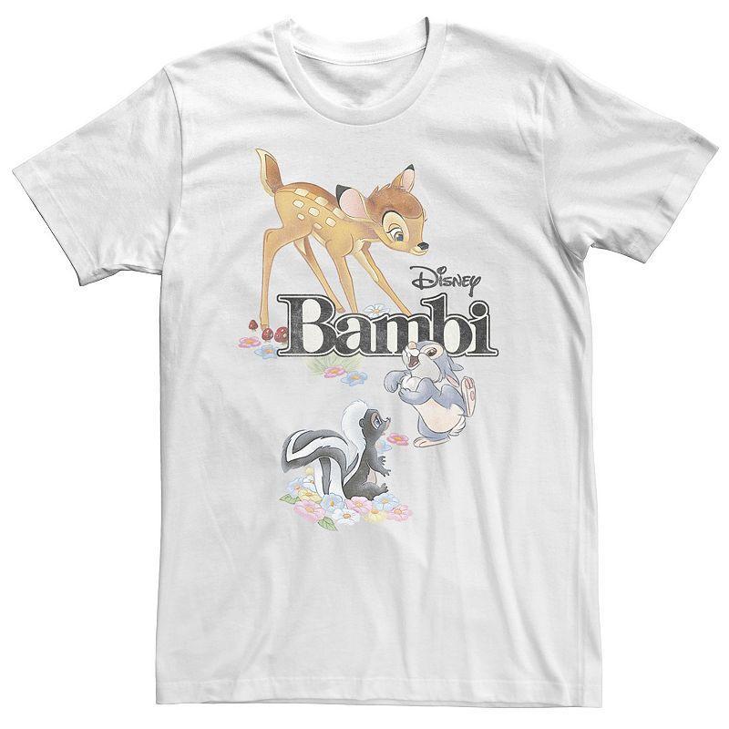 Big & Tall Disney Bambi Classic Group Shot Title Logo Tee, Mens Product Image