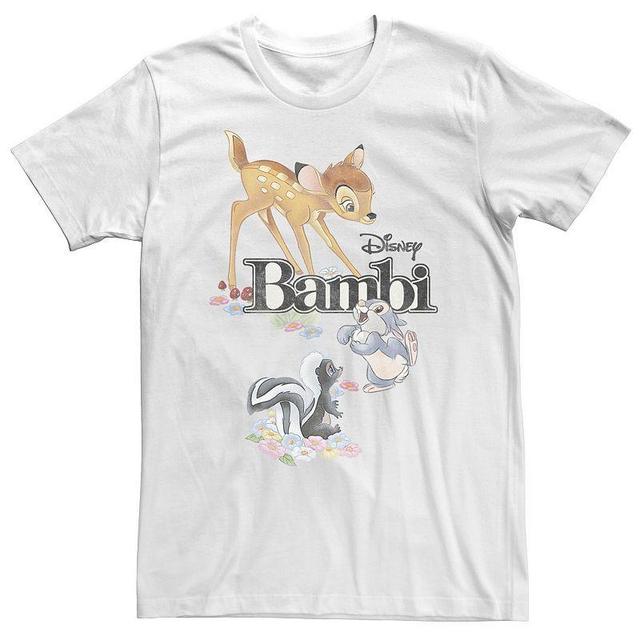 Big & Tall Disney Bambi Classic Group Shot Title Logo Tee, Mens Product Image