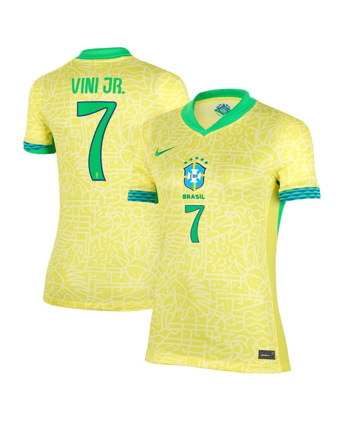 Nike Womens Vini Jr. Yellow Brazil National Team 2024 Home Replica Jersey - Yellow Product Image