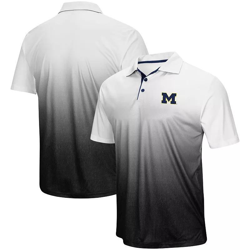 Mens Colosseum Heathered Gray Michigan Wolverines Magic Team Logo Polo Product Image