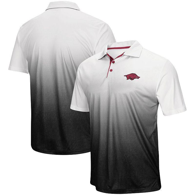 Mens Colosseum Gray Arkansas Razorbacks Magic Team Logo Polo Product Image