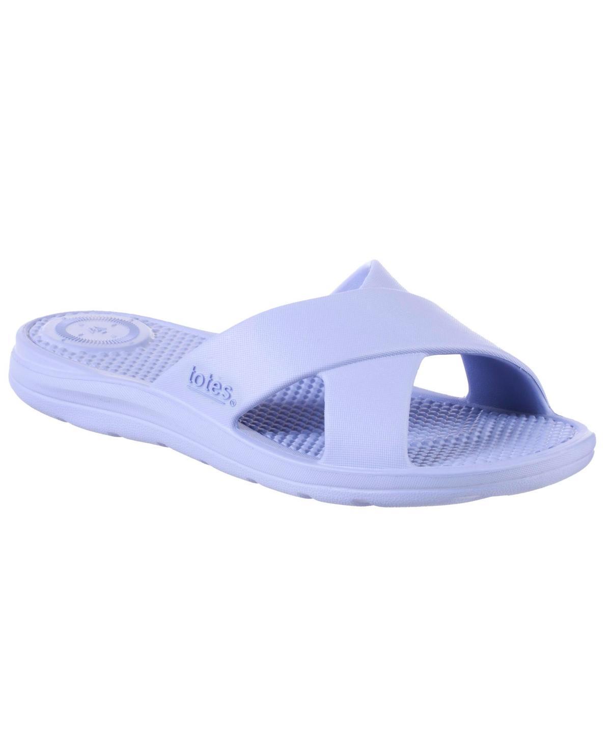 totes Womens Everywear Cross Slide Sandals Product Image