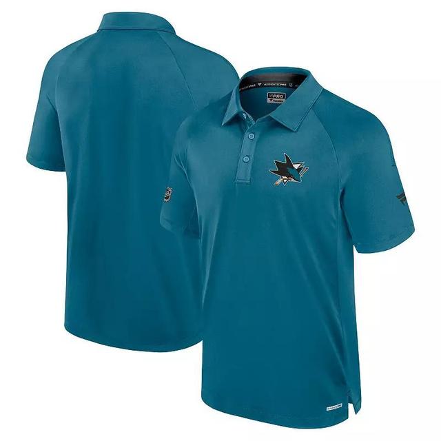 Mens Fanatics Teal San Jose Sharks Authentic Pro Rink Polo Product Image