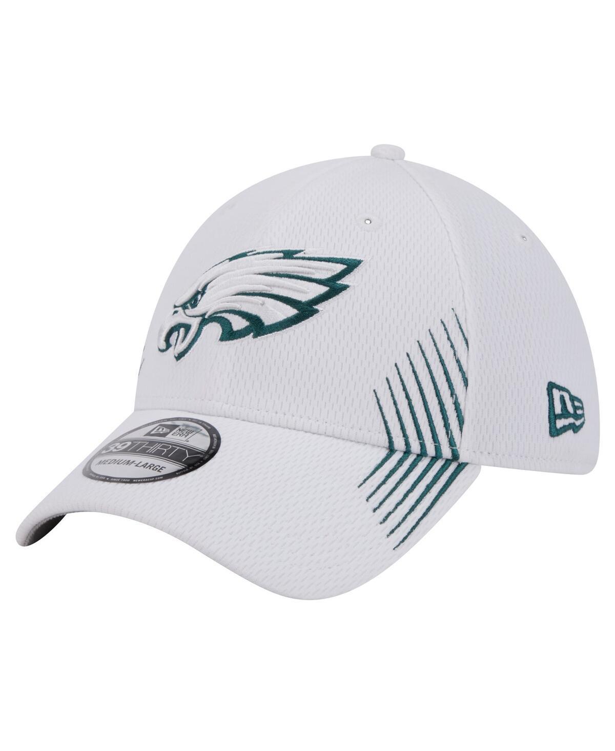 Mens New Era White Philadelphia Eagles Active 39THIRTY Flex Hat Product Image