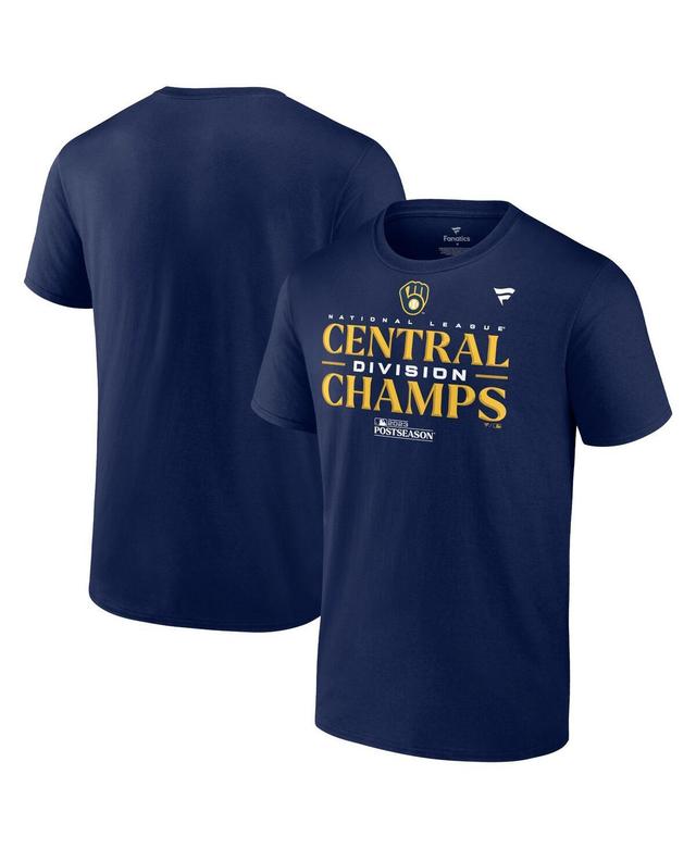 Mens Fanatics Navy Milwaukee Brewers 2023 Nl Central Division Champions Locker Room T-shirt Product Image