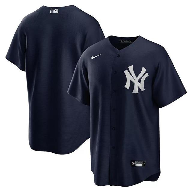 Nike Mens New York Yankees Big Tall Alternate Replica Team Jersey - Navy Product Image