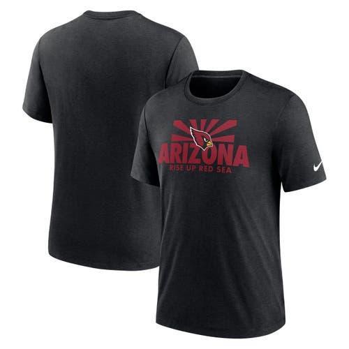 Mens Nike Heathered Black Arizona Cardinals Local Tri-Blend T-Shirt Product Image