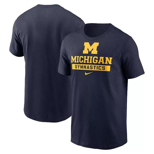 Nike Mens Navy Michigan Wolverines Sport Drop Gymnastics T-Shirt Product Image