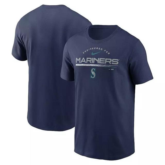 Mens Nike Seattle Mariners Team Engineered Performance T-Shirt Blue Product Image