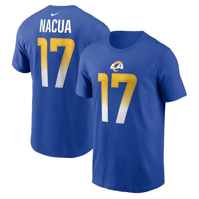 Mens Nike Puka Nacua Royal Los Angeles Rams Player Name & Number T-Shirt Product Image