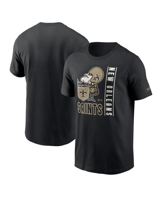 Mens Nike Black New Orleans Saints Lockup Essential T-shirt Product Image