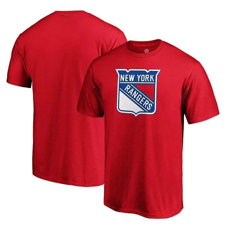 Mens Fanatics Branded Red New York Rangers Team Primary Logo T-Shirt Product Image