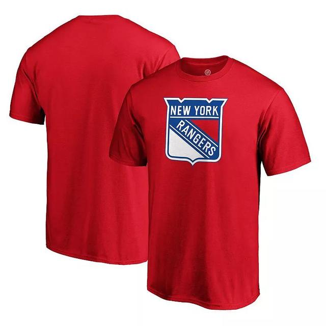 Mens Fanatics Branded Red New York Rangers Team Primary Logo T-Shirt Product Image