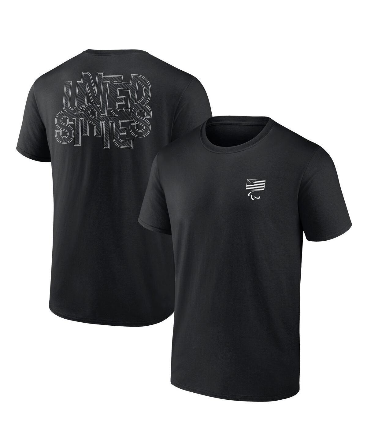 Fanatics Mens Black Team Usa Waves in Paris T-Shirt Product Image