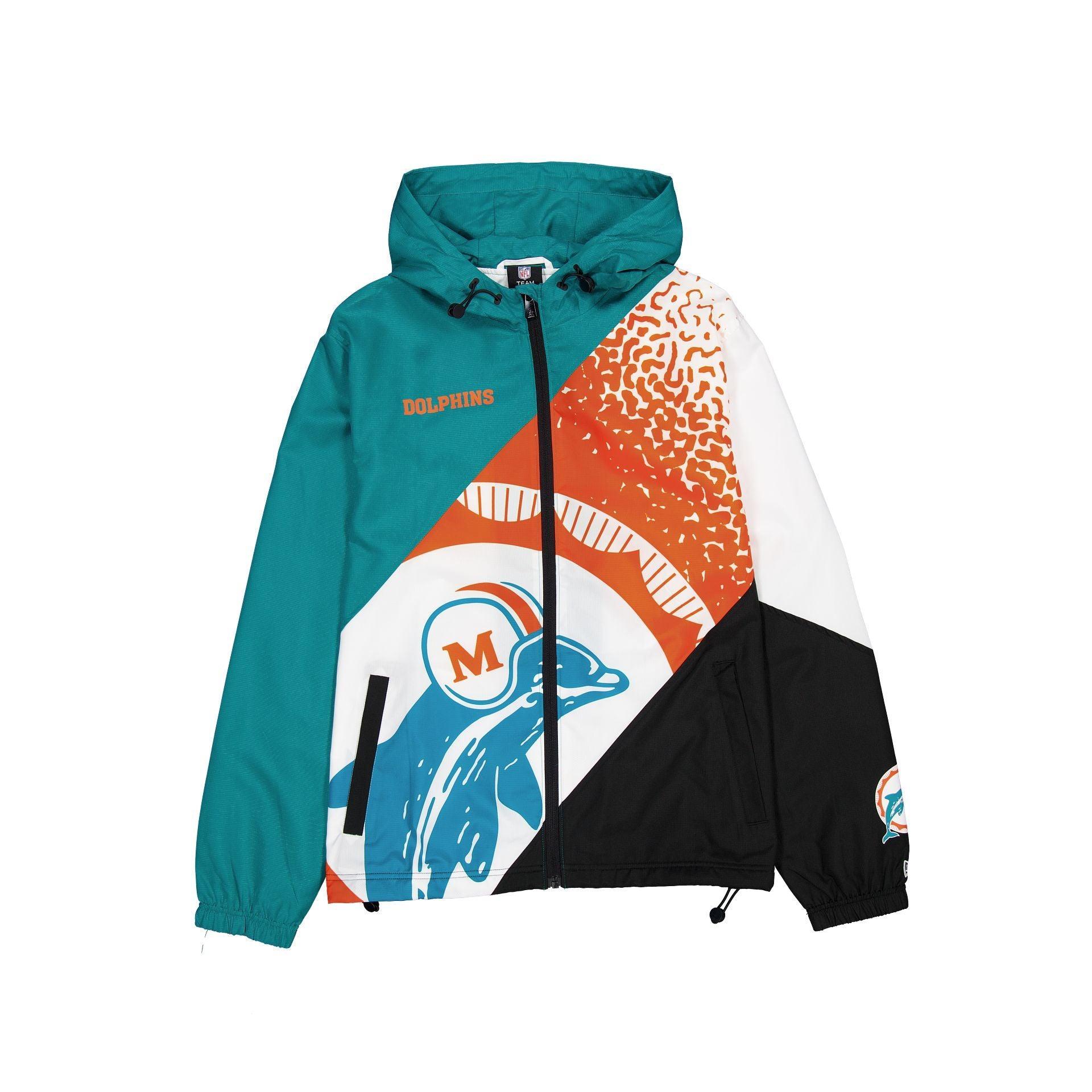 Miami Dolphins Sport Classics Color Block Windbreaker Male Product Image