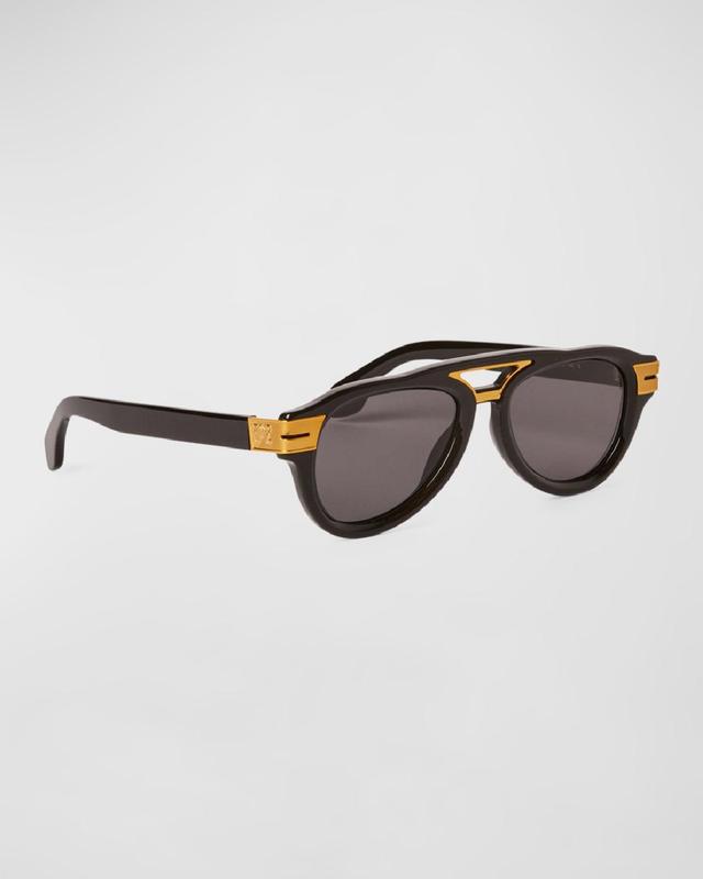 Men's Paradise Acetate and Metal Aviator Sunglasses Product Image