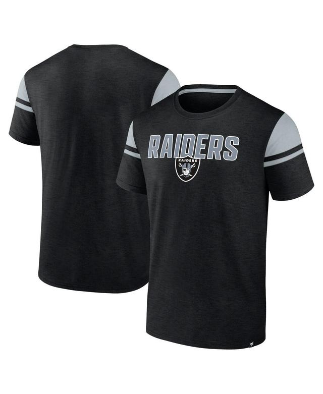 Mens Fanatics Black Las Vegas Raiders Old School Play Slub T-Shirt Product Image