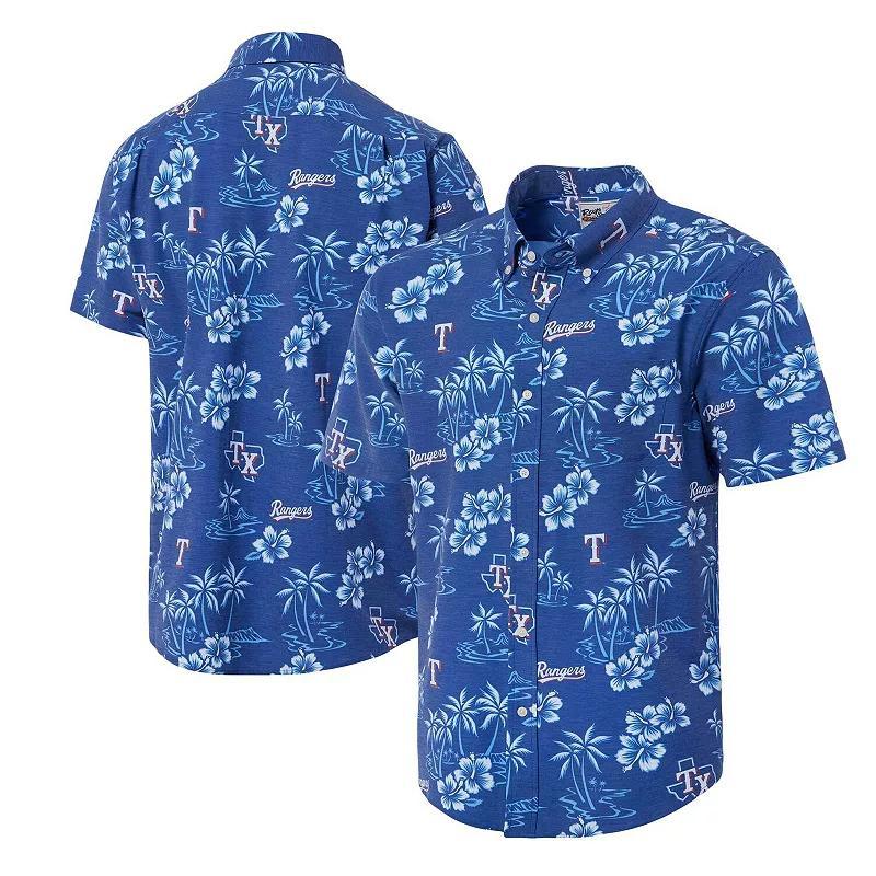 Mens Reyn Spooner Royal Texas Rangers Kekai Button-Down Shirt Product Image