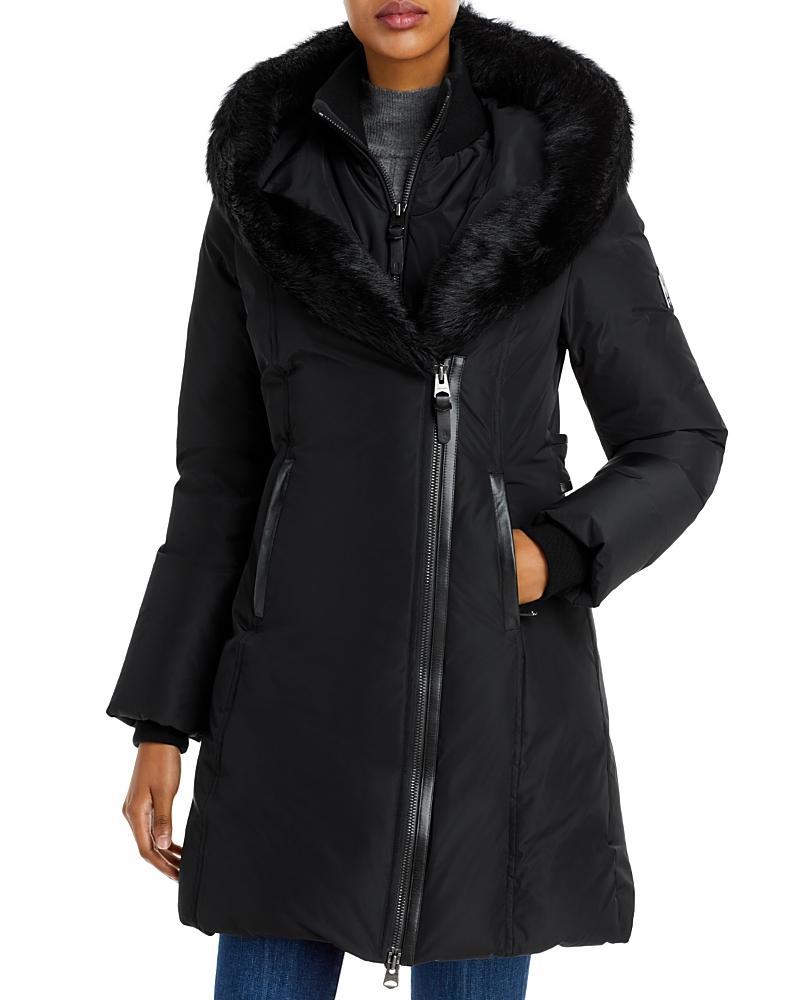 Mackage Kay Water Resistant Down Coat with Genuine Shearling Trim Product Image