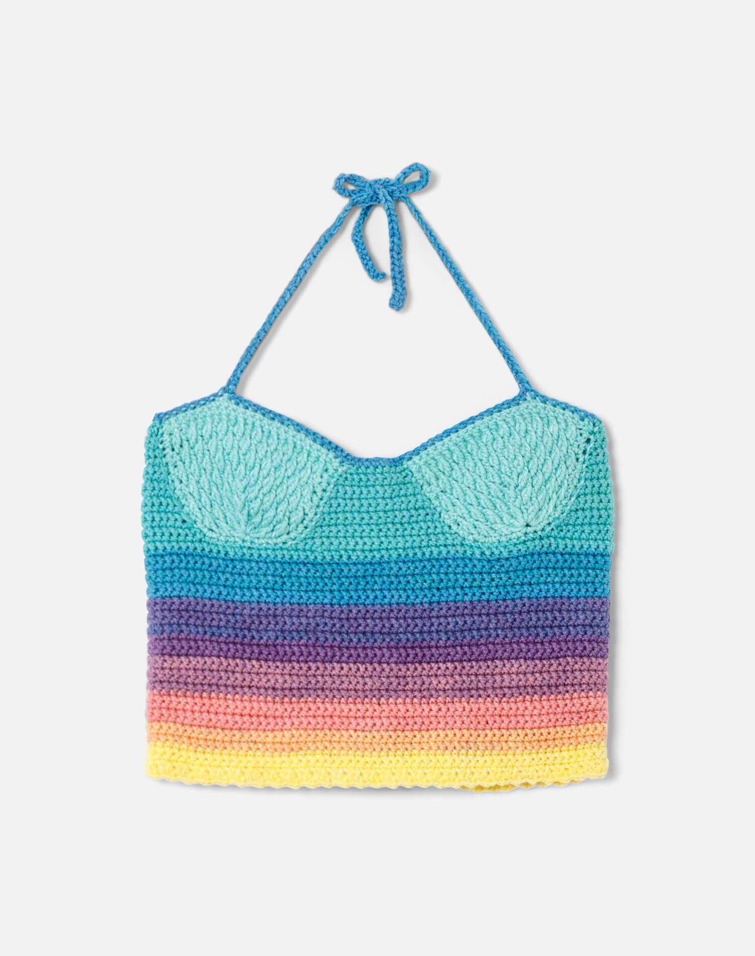 70s Crochet Halter Top Female Product Image