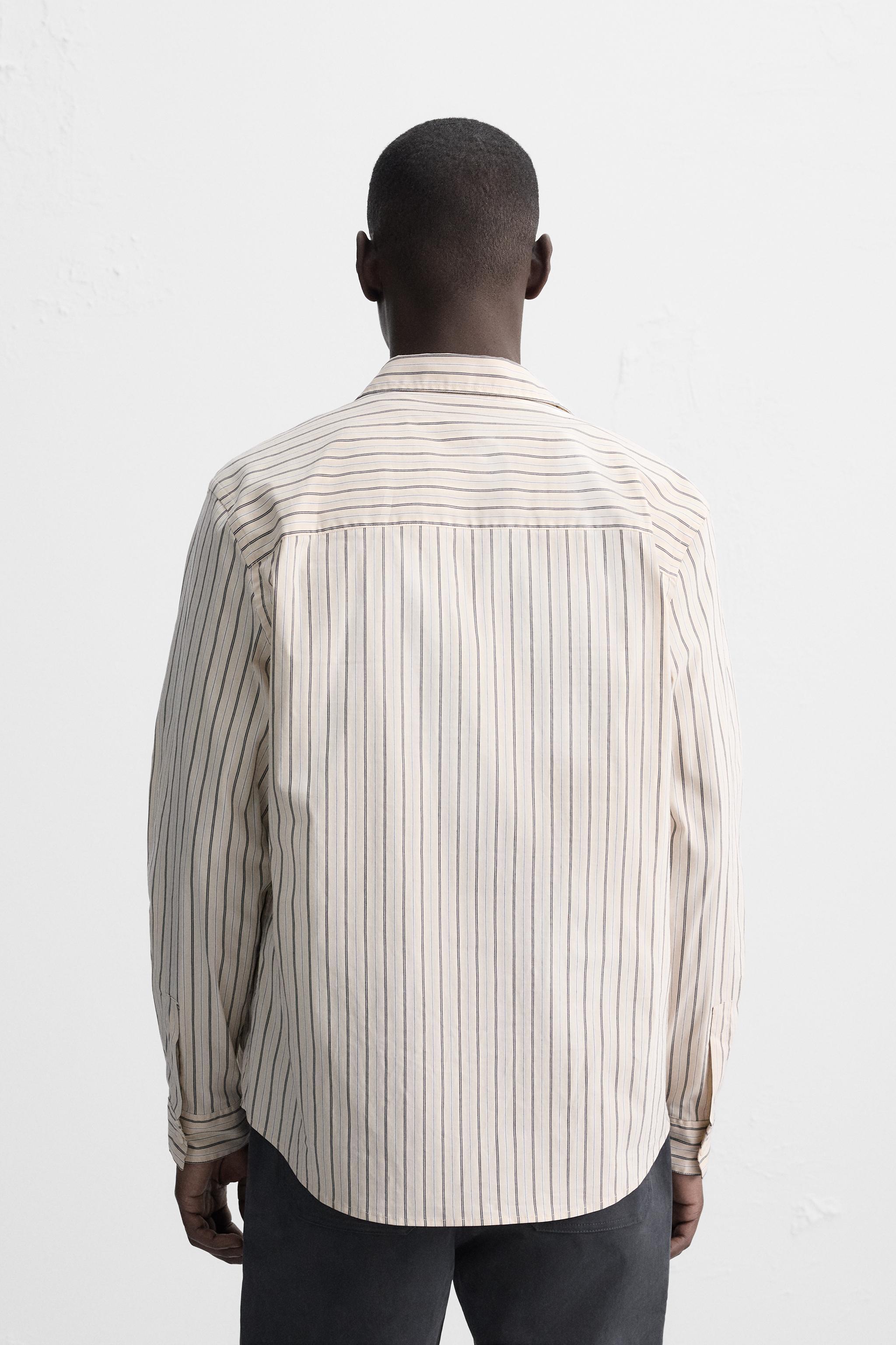 STRIPED STRETCH SHIRT Product Image