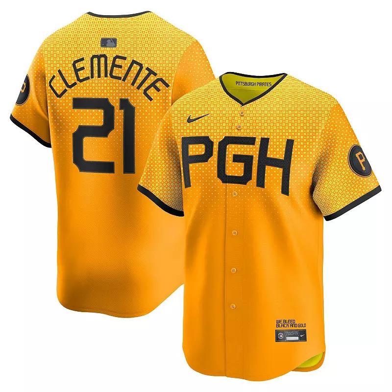 Roberto Clemente Pittsburgh Pirates City Connect Nike Men's Dri-FIT ADV MLB Limited Jersey Product Image