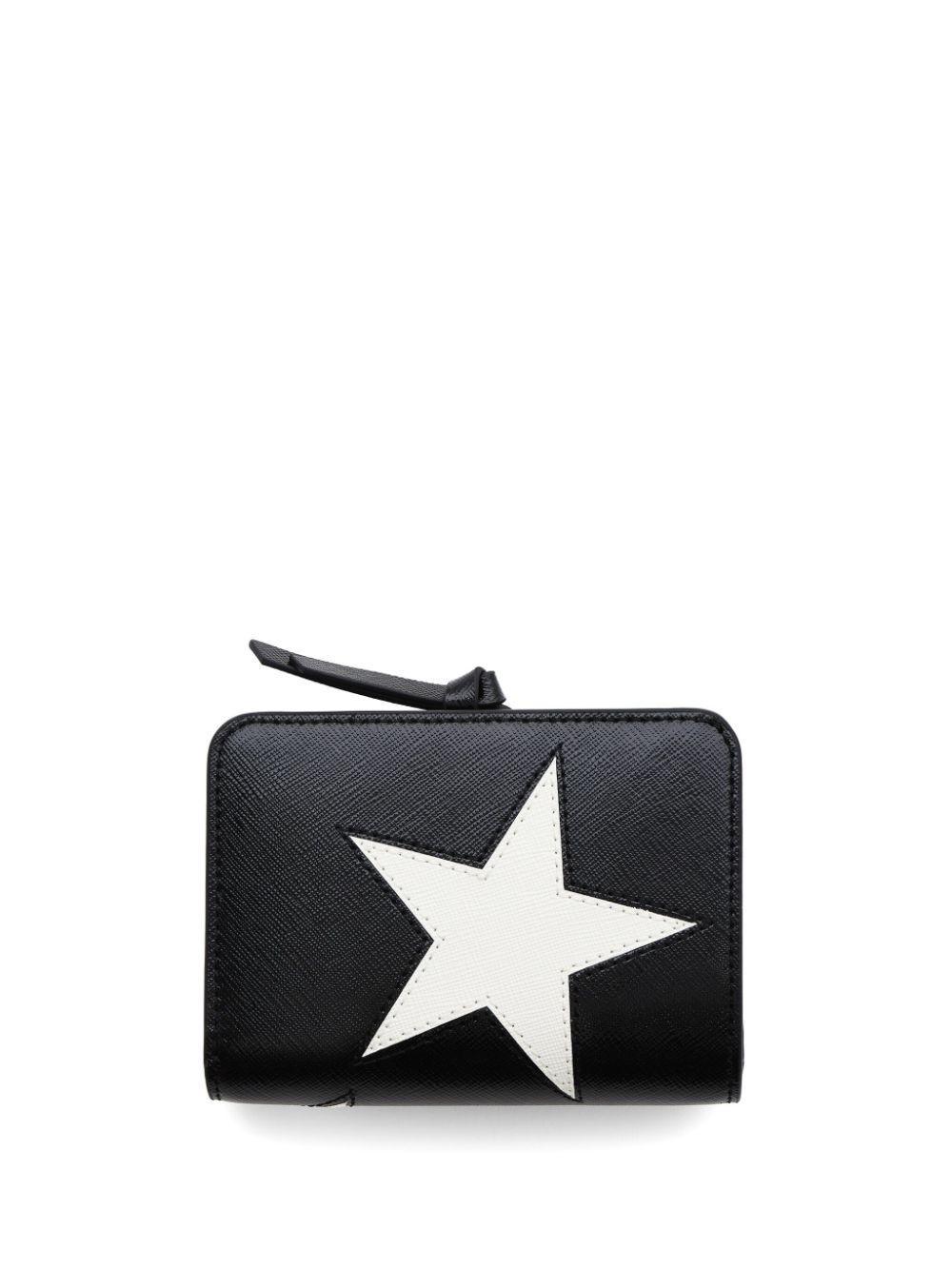 MARC JACOBS The Star Patchwork Utility Snapshot Mini Wallet In Black Product Image