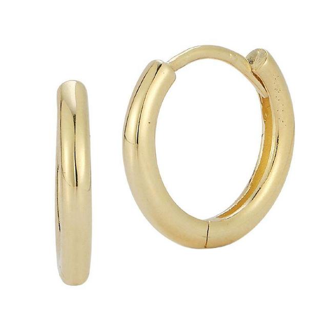 LUMINOR GOLD 14k Gold Huggie Hoop Earrings, Womens, Yellow Product Image