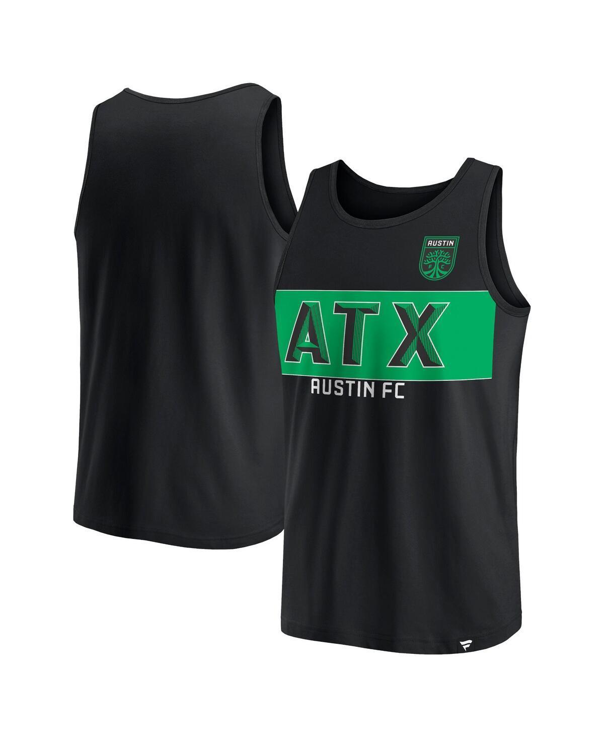 Mens Fanatics Black Austin FC Run Angle Tank Top Product Image