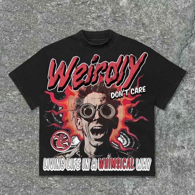 Hellstar Laughs Grotesquely Produced Retro Graphics Cotton T-Shirt Product Image