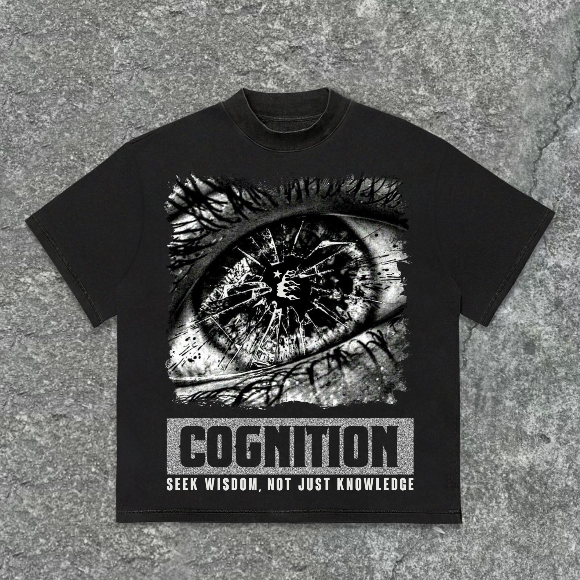 Hellstar Cognitive Eye Break Vintage Graphics Cotton T-Shirt Product Image