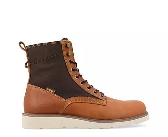 Territory Elevate Mens Tru Comfort Foam Lace-up Leather Ankle Boots Product Image