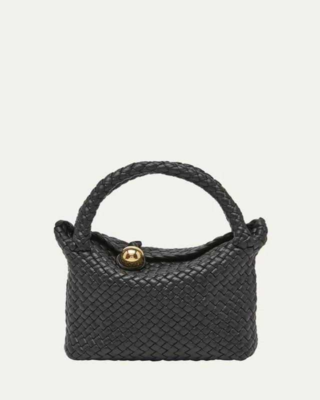 BOTTEGA VENETA Mini Tosca In Black-brass Product Image