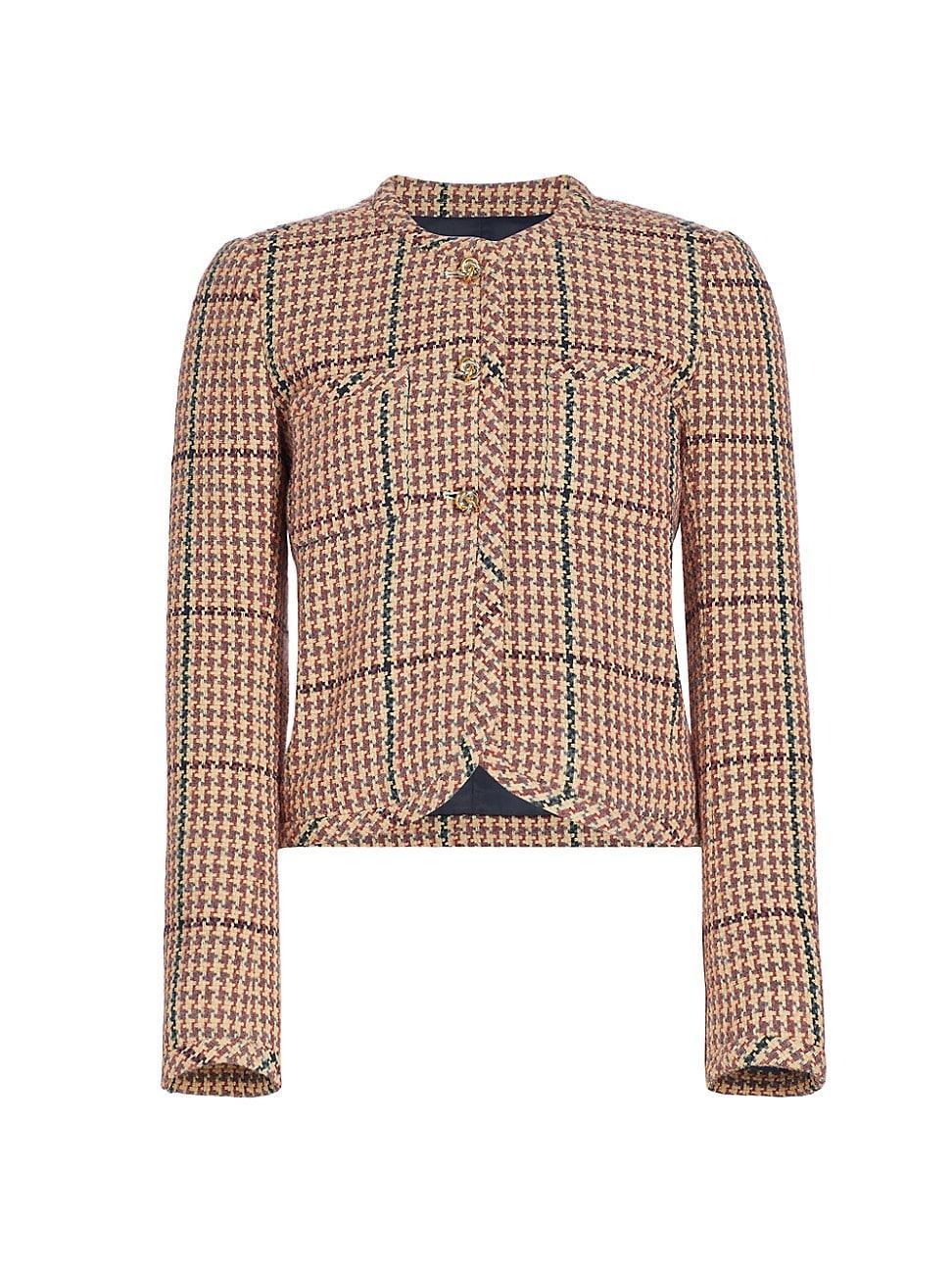 Derek Lam 10 Crosby Emilia Houndstooth Blazer Product Image