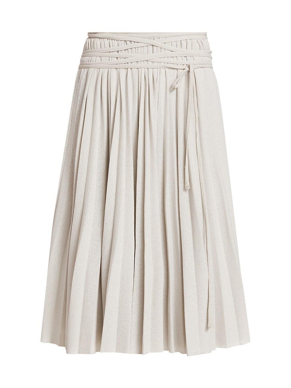 Womens Margo Gauzy Jersey Pleated Skirt product image