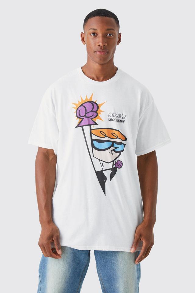 Oversized Dexter's Laboratory License T-shirt | boohooMAN USA Product Image