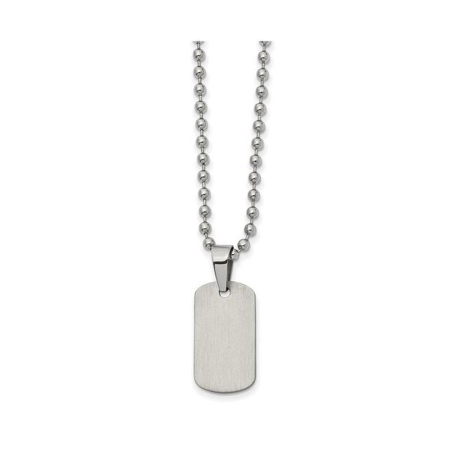 Mens Gentlemens Classics(tm) Steel Reversible Dog Tag Necklace Product Image