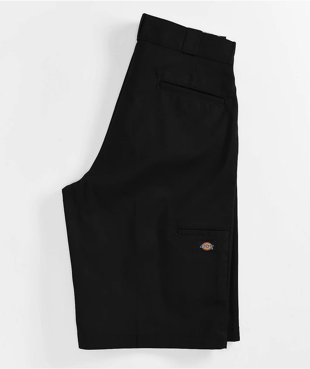 Dickies Flat Front Black Loose Fit Work Shorts Product Image