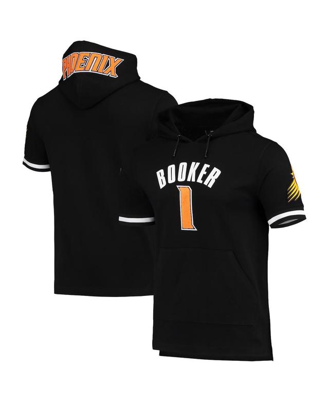 Mens Pro Standard Devin Booker Black Phoenix Suns Name & Number Short Sleeve Pullover Hoodie Product Image