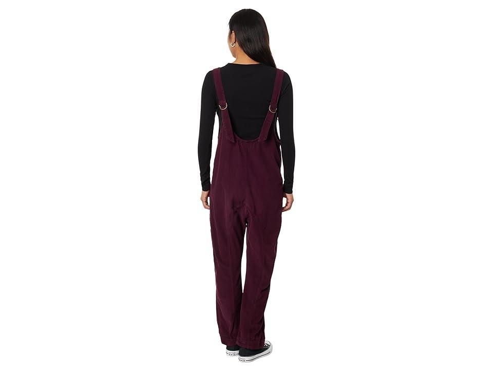 Free People High Roller Cord Jumpsuit (Italian Plum) Women's Jumpsuit & Rompers One Piece Product Image