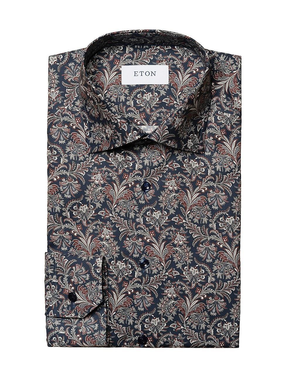 Mens Slim-Fit Paisley Dress Shirt Product Image