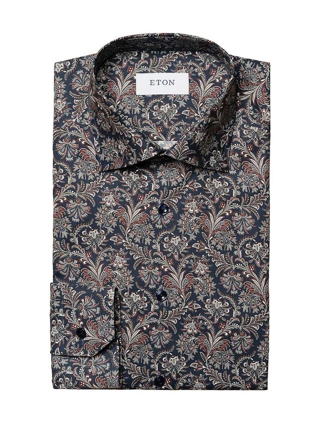 Mens Slim-Fit Paisley Dress Shirt Product Image