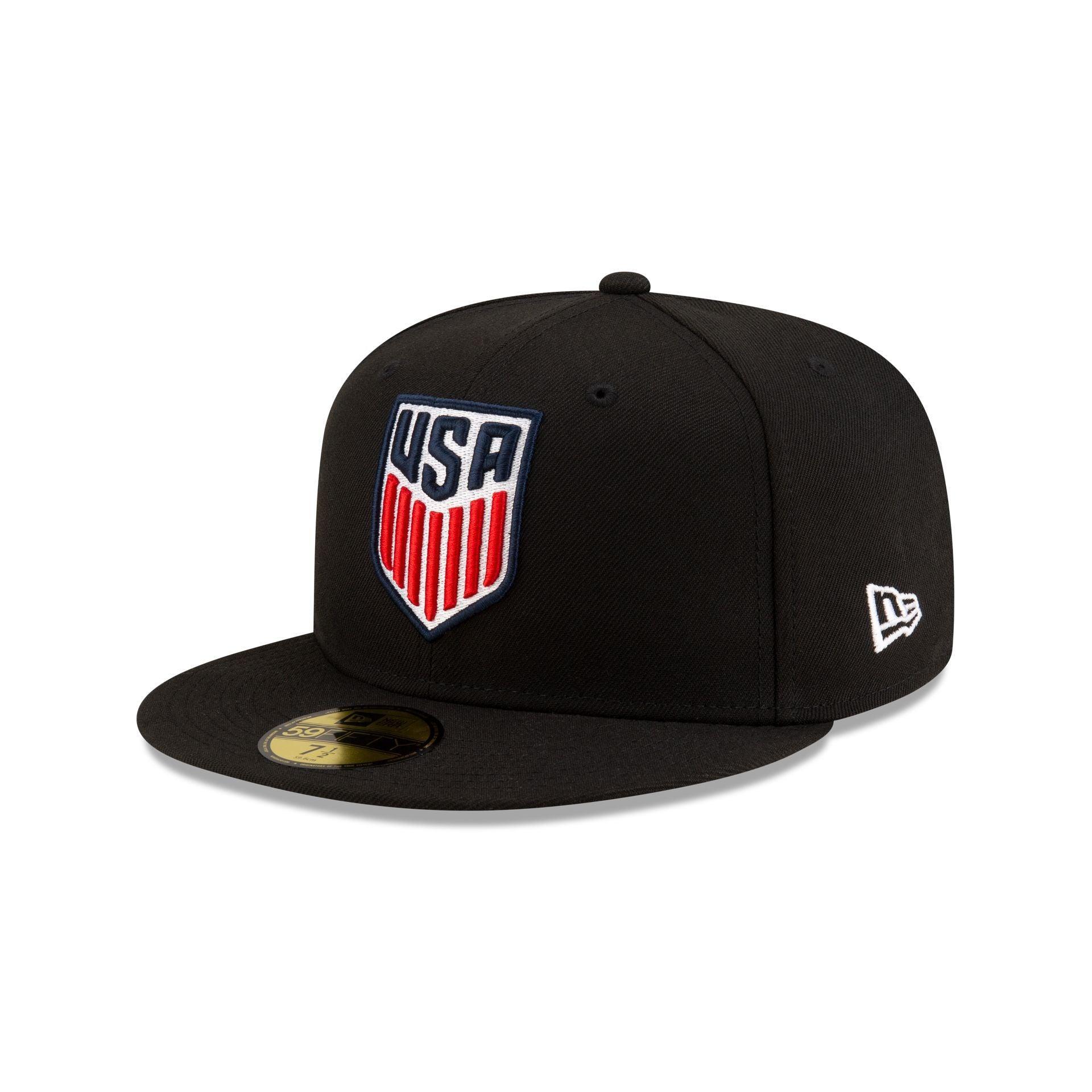 US Soccer Black 59FIFTY Fitted Hat Male Product Image