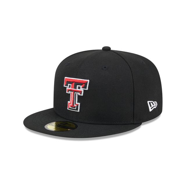 Texas Tech Red Raiders Black 59FIFTY Fitted Hat Male Product Image