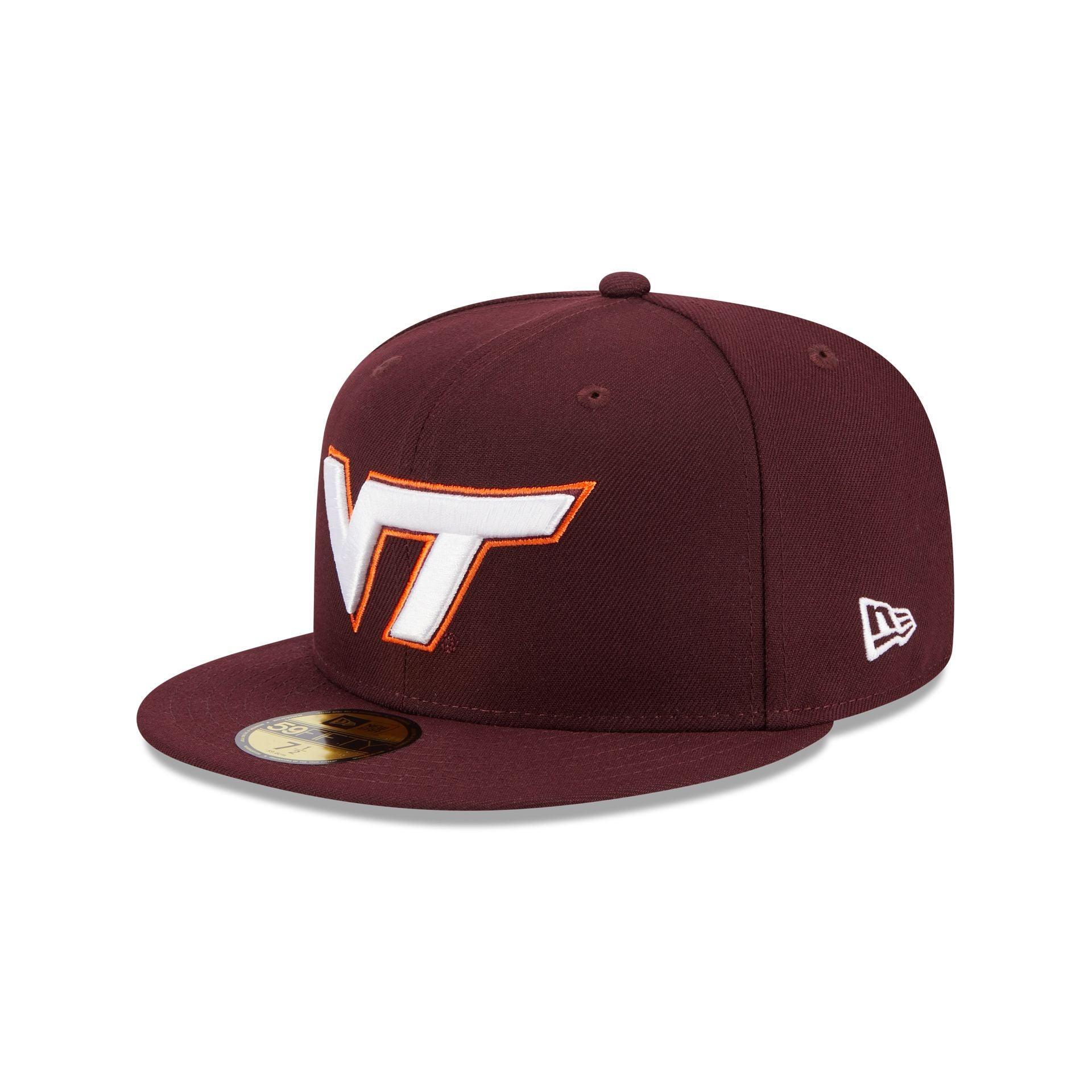 Virginia Tech Hokies Maroon 59FIFTY Fitted Hat Male Product Image