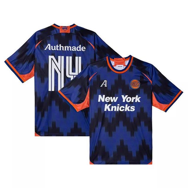 Mens Authmade x NBA New York Knicks Soccer Kit Fashion Jersey Product Image