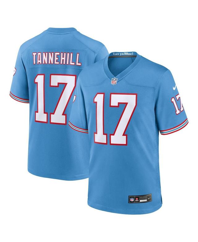 Mens Nike Ryan Tannehill Light Blue Tennessee Titans Oilers Throwback Alternate Game Player Jersey - Light Blue Product Image