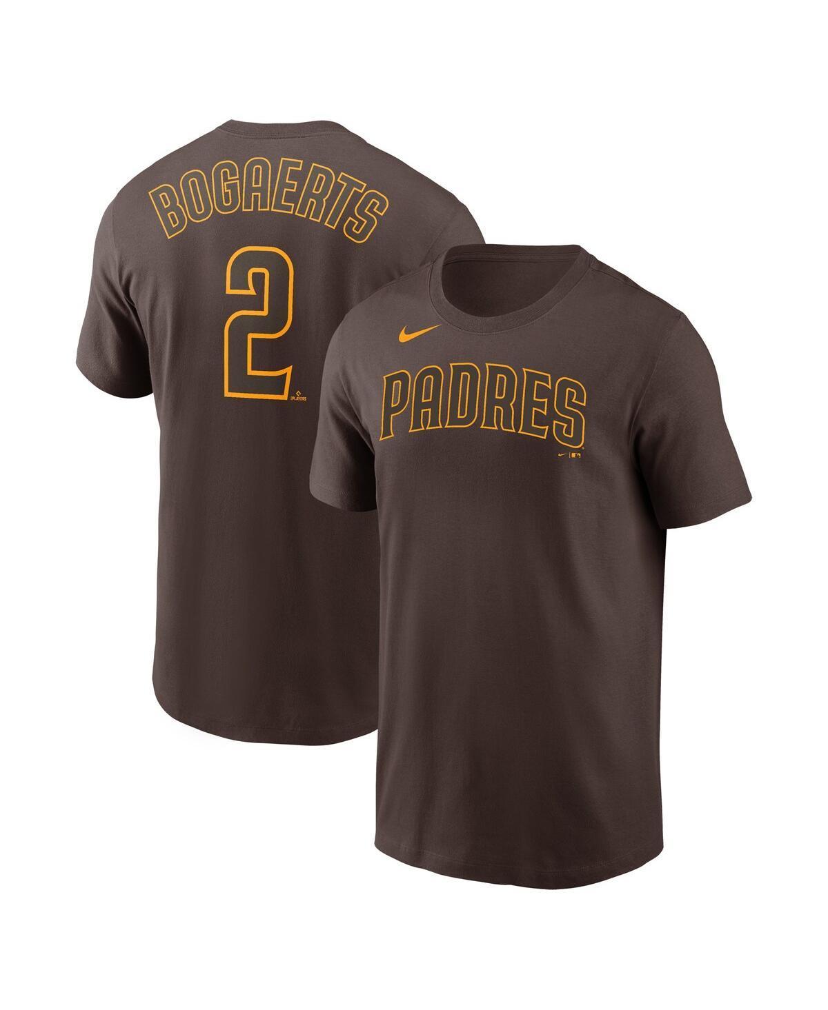 Mens Nike Xander Bogaerts Brown San Diego Padres Name and Number T-shirt Product Image